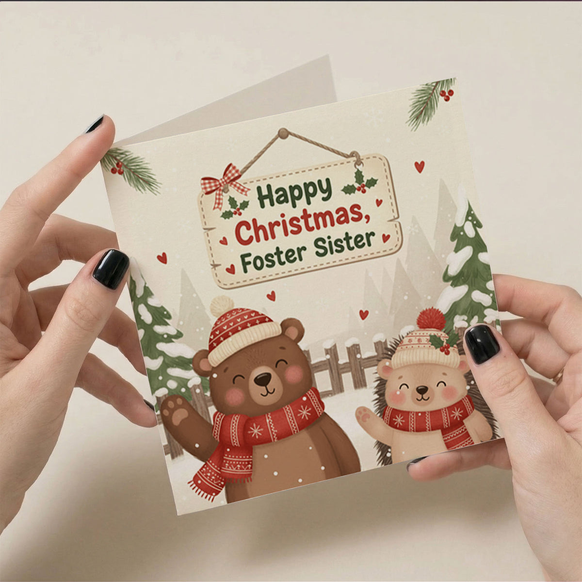 PP-GRE-6x6-ENVELOPE - Square Greetings Cards Mockup