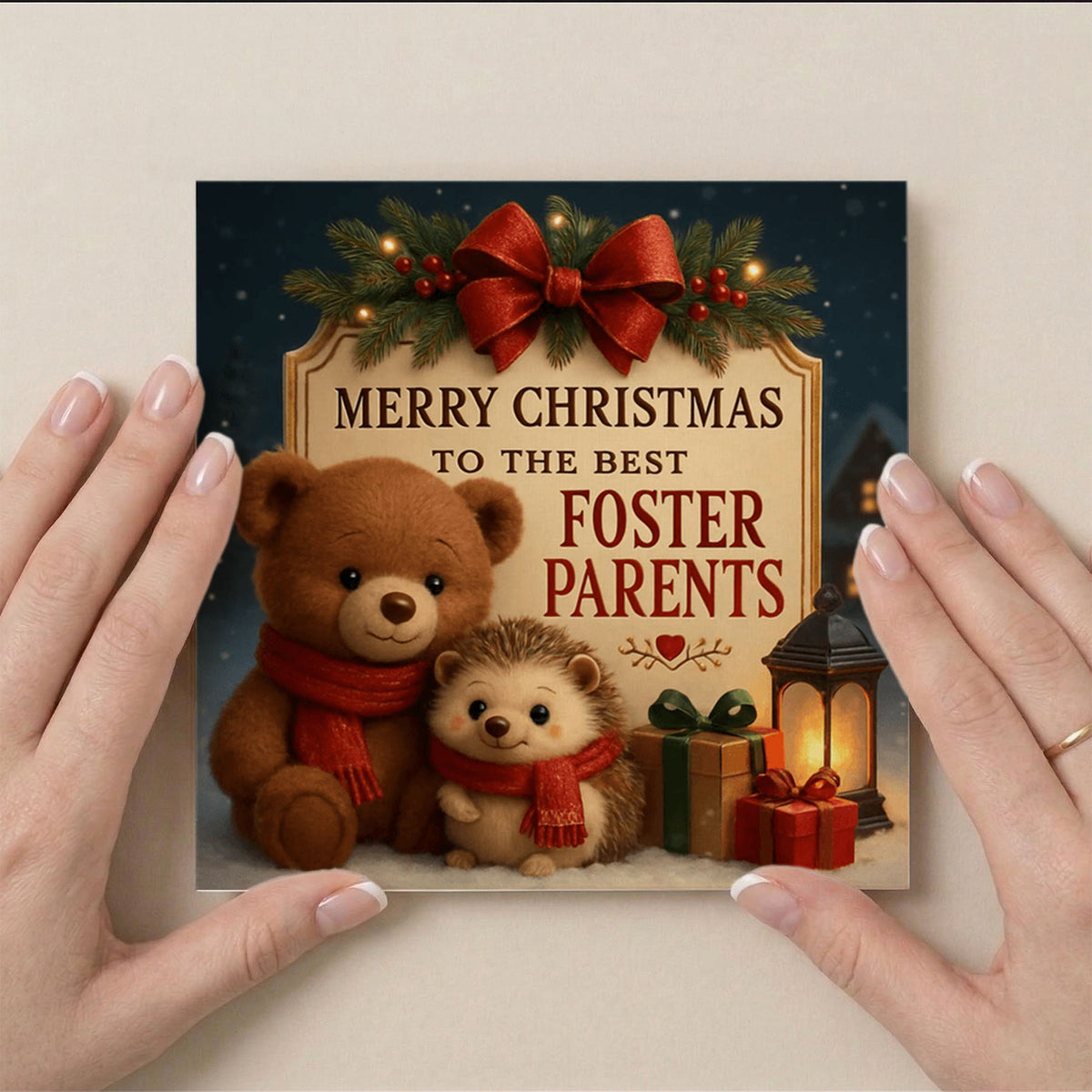 PP-GRE-6x6-ENVELOPE - Square Greetings Cards Mockup