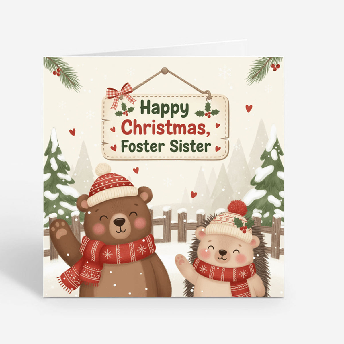 PP-GRE-6x6-ENVELOPE - Square Greetings Cards Mockup